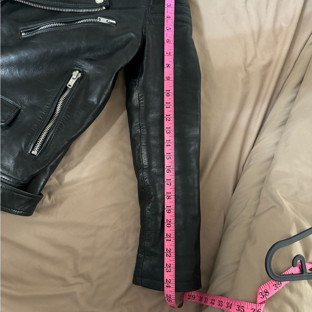 Blk dnm leather biker - Picture 10 of 10